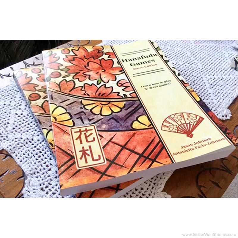 Hanafuda Games Sensu Edition Rulebook on table