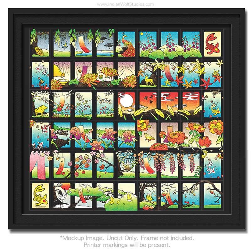 Hanami Hanafuda Uncut Sheet First Edition