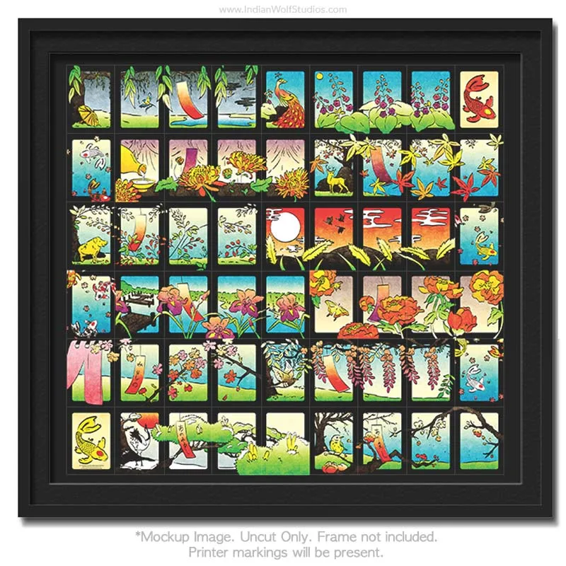 Hanami Hanafuda Uncut Sheet First Edition