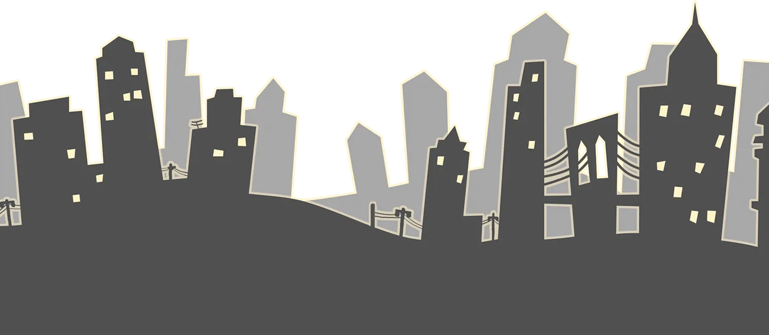 cartoon cityscape